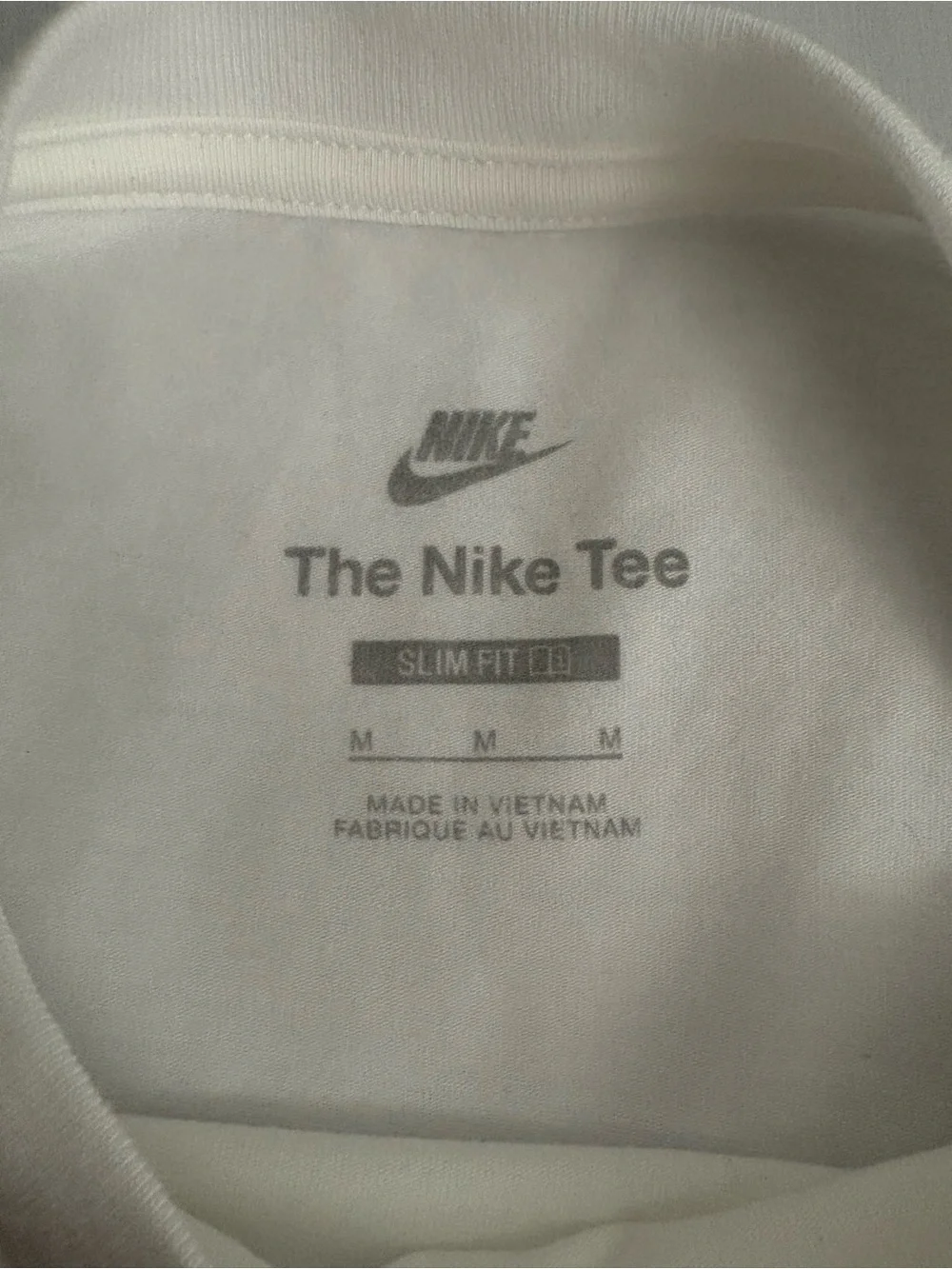 Nike White Tee with Blue, Green and Peach Floral Graphic